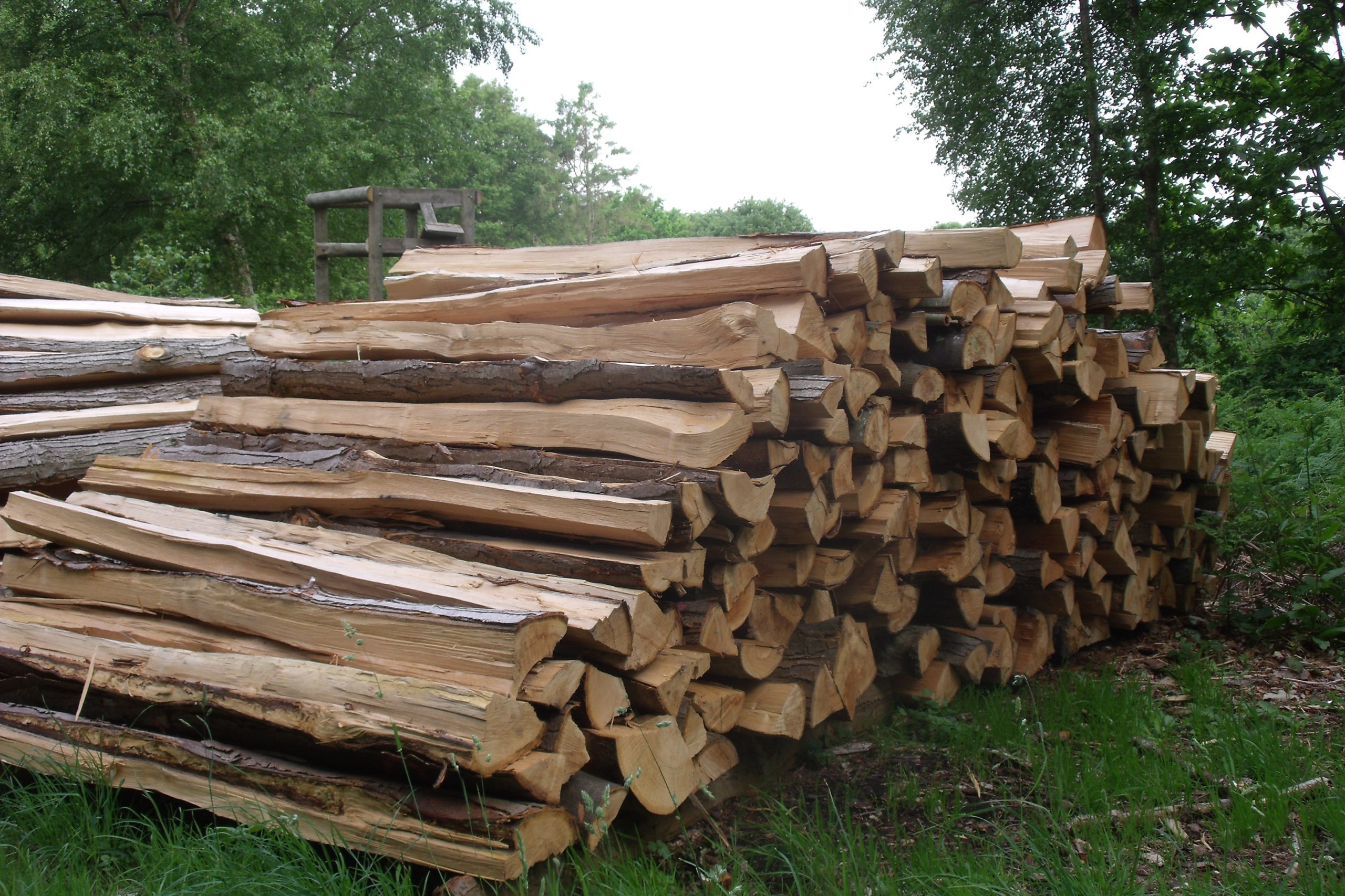 Pieux piquets en bois